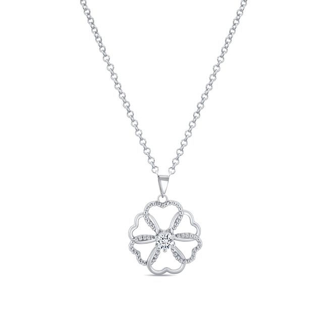 Moissanite Heart Necklace