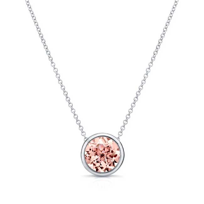 Bezel Morganite Necklace