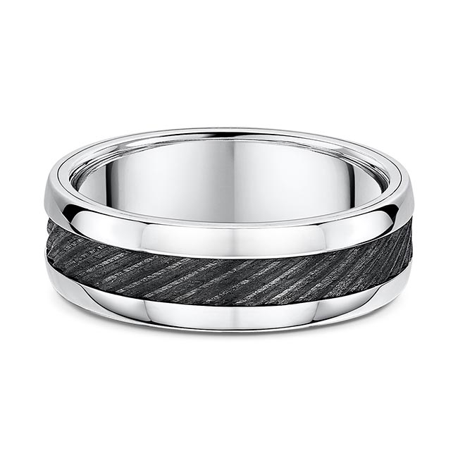 Men's Textured Wedding Band