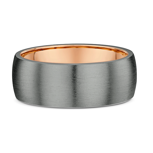 Men's Rose Gold Interior Wedding Band