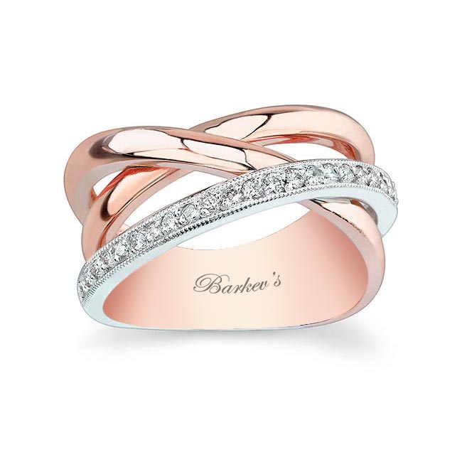 Criss Cross Wedding Band