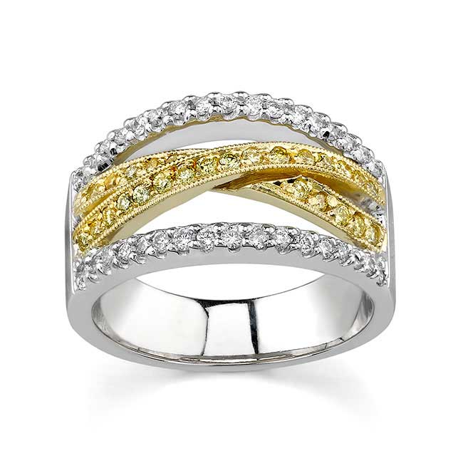 Unique Band With Yellow Diamonds