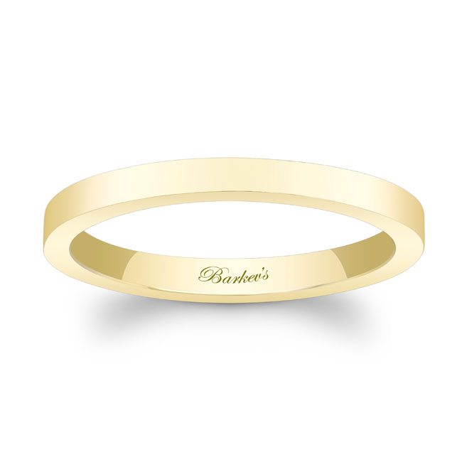 Yellow Gold 2mm Wedding Band