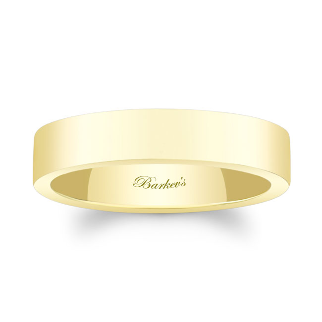 Yellow Gold 5mm Men's Wedding Band