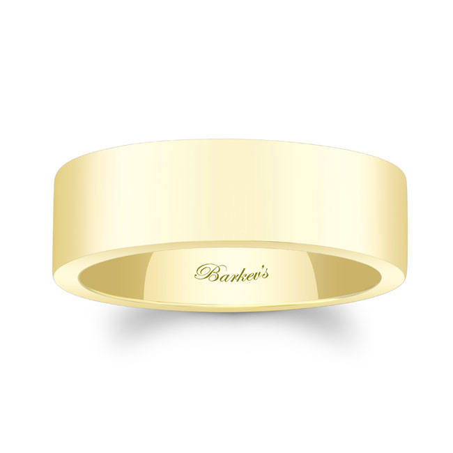 Yellow Gold 7mm Men's Wedding Band