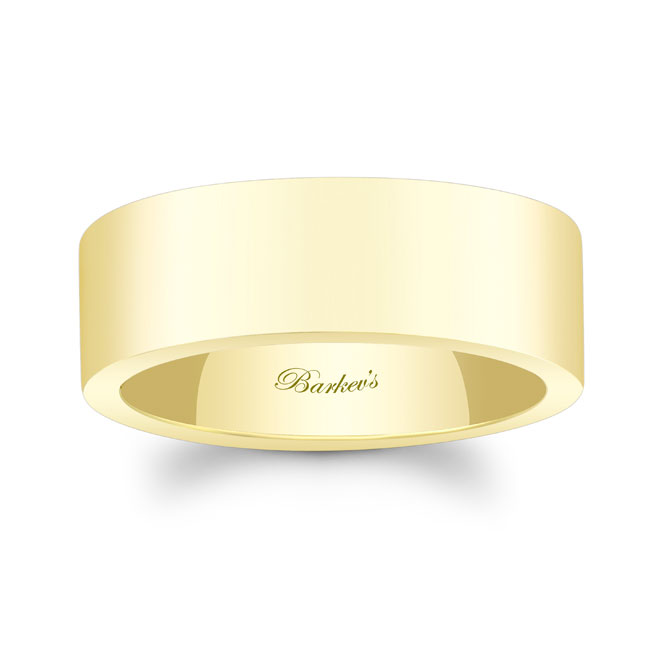 Yellow Gold 8mm Men's Wedding Band