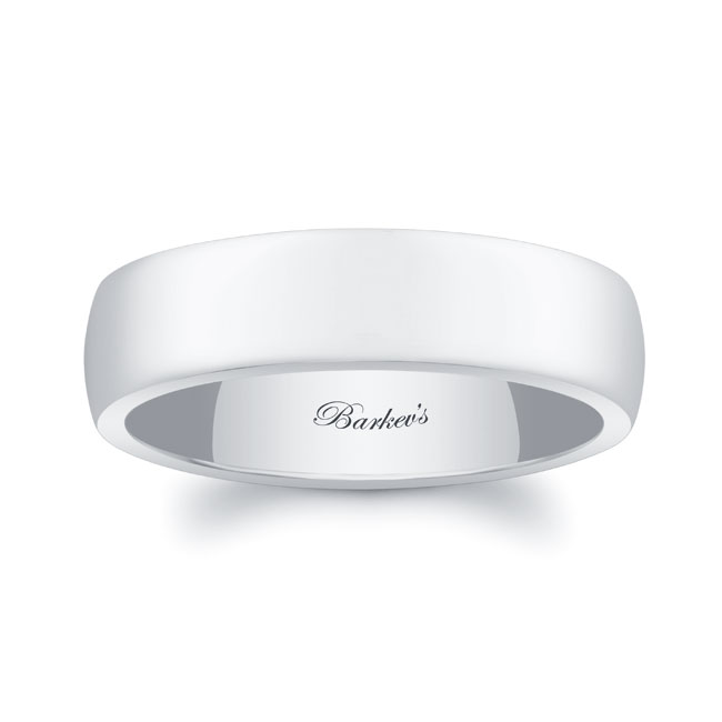 6mm Men's Domed Wedding Band