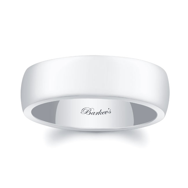 7mm Men's Domed Wedding Band