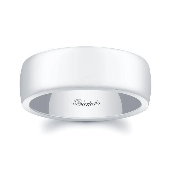 8mm Men's Domed Wedding Band