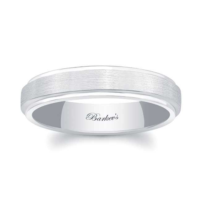 5mm Men's Raised Center Wedding Band