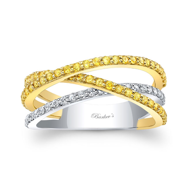 Yellow Diamond Wedding Band