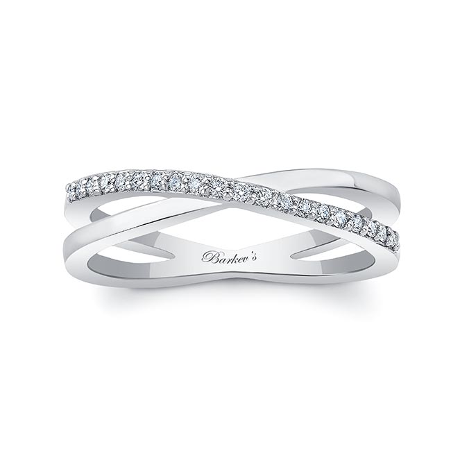 Overlap Diamond Promise Ring