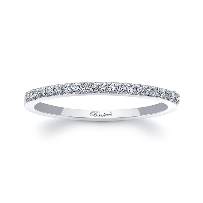 Thin Stackable Diamond Band